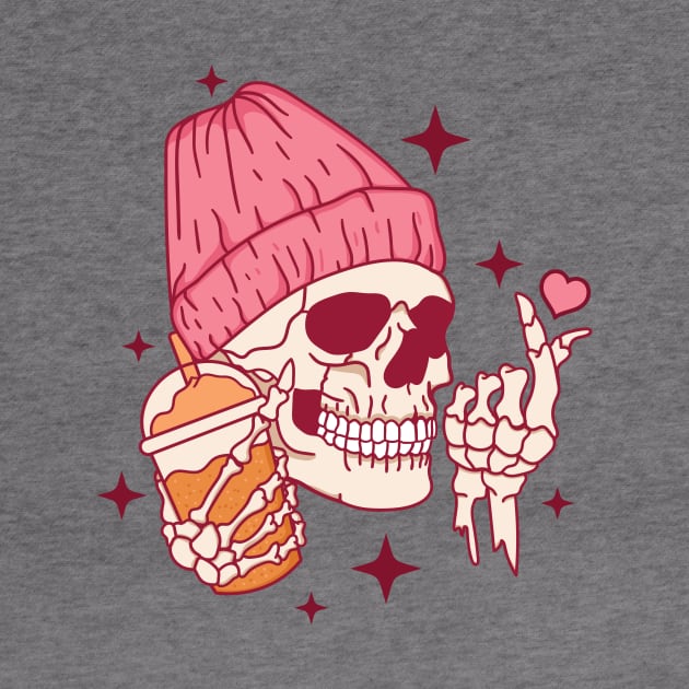 Cold Like My Soul Pink Skeleton by Nessanya